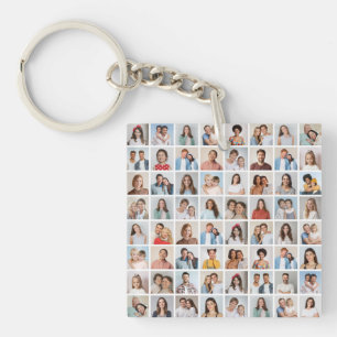 Erstellen Sie Ihre eigene 64-Foto-Collage Schlüsselanhänger
