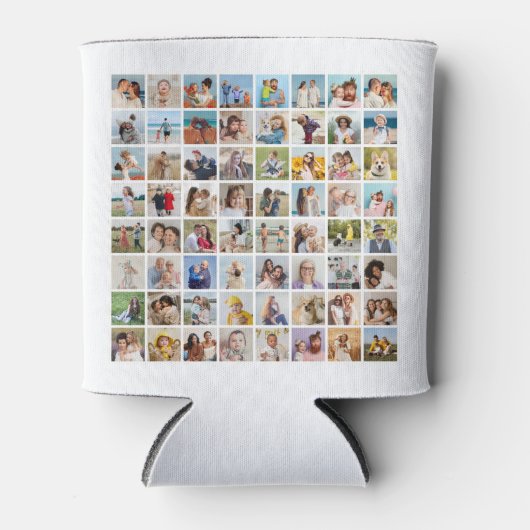 Erstellen Sie Ihre eigene 64 FotoCollage Dosenkühler (Vorderseite)