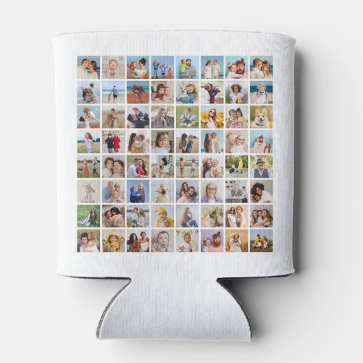 Erstellen Sie Ihre eigene 64 FotoCollage Dosenkühler (Rückseite)