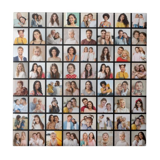 Erstellen Sie Ihre eigene 64 FotoCollage Fliese (Vorderseite)