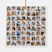 Erstellen Sie Ihre eigene 64 FotoCollage Keramikornament (Rückseite)