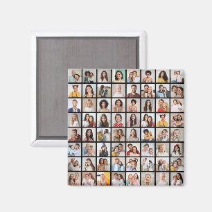 Erstellen Sie Ihre eigene 64 FotoCollage Magnet