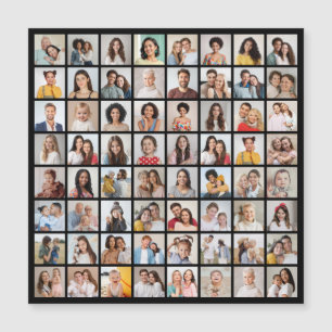 Erstellen Sie Ihre eigene 64 FotoCollage Magnetkarte