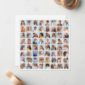 Erstellen Sie Ihre eigene 64 FotoCollage Mitteilungskarte (Vorderseite/Rückseite Beispiel)