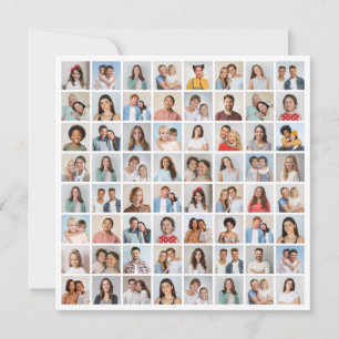 Erstellen Sie Ihre eigene 64 FotoCollage Mitteilungskarte