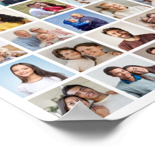 Erstellen Sie Ihre eigene 64 FotoCollage Poster (Ecke)