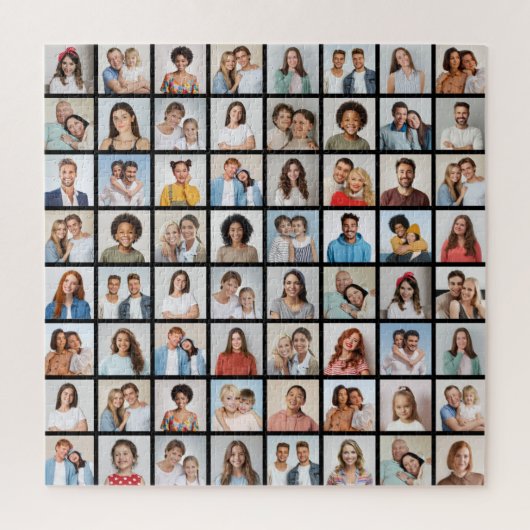Erstellen Sie Ihre eigene 64 FotoCollage Puzzle (Vertikal)