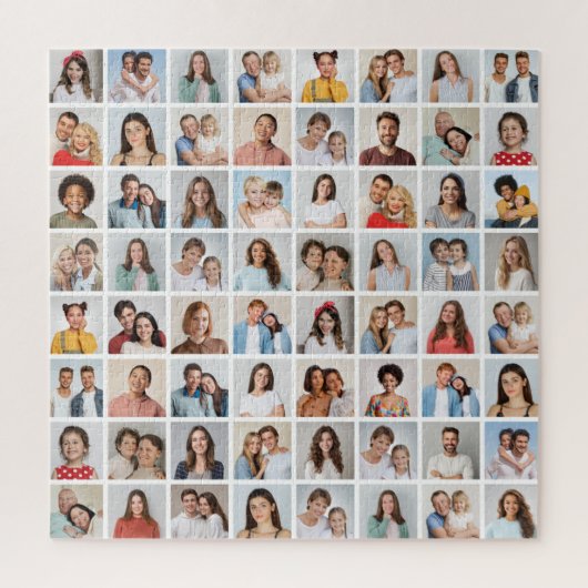 Erstellen Sie Ihre eigene 64 FotoCollage Puzzle (Vertikal)