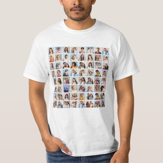 Erstellen Sie Ihre eigene 64 FotoCollage T-Shirt (Vorderseite)