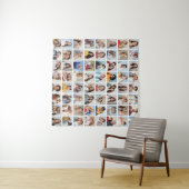 Erstellen Sie Ihre eigene 64 FotoCollage Wandteppich (Beispiel (Horizontal))