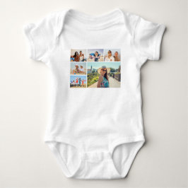 Erstellen Sie Ihre eigene 6-Bild-Collage bearbeitb Baby Strampler