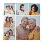 Erstellen Sie Ihre eigene 6-Bild-Collage bearbeitb Fliese (Vorderseite)