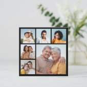 Erstellen Sie Ihre eigene 6-Bild-Collage bearbeitb Karte (Stehend Vorderseite)