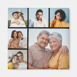 Erstellen Sie Ihre eigene 6-Bild-Collage bearbeitb Magnet