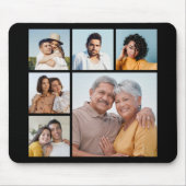 Erstellen Sie Ihre eigene 6-Bild-Collage bearbeitb Mousepad (Vorne)