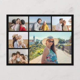 Erstellen Sie Ihre eigene 6-Bild-Collage bearbeitb Postkarte