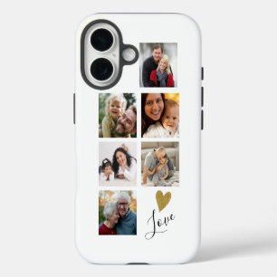 Erstellen Sie Ihre eigene 6-Foto-Collage Familienl iPhone 16 Hülle