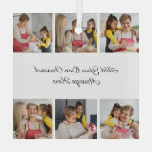 Erstellen Sie Ihre eigene 6-Foto-Collage Hinzufüge Ornament Aus Glas (Rückseite)