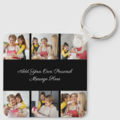 Erstellen Sie Ihre eigene 6-Foto-Collage Hinzufüge Schlüsselanhänger (Rückseite)