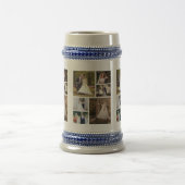 Erstellen Sie Ihre eigene 6-Foto-Hochzeitskollekti Bierglas (Mittel)