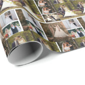 Erstellen Sie Ihre eigene 6-Foto-Hochzeitskollekti Geschenkpapier (Rolleneckpunkt)