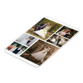 Erstellen Sie Ihre eigene 6-Foto-Hochzeitskollekti Magnet (Linke Seite)