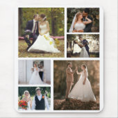 Erstellen Sie Ihre eigene 6-Foto-Hochzeitskollekti Mousepad (Vorne)