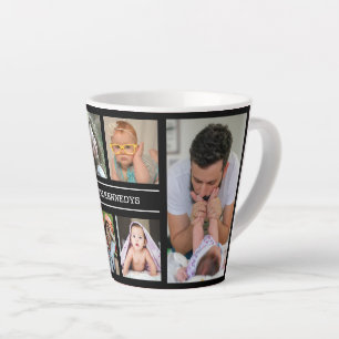 Erstellen Sie Ihre eigene 6-Foto-Kollage Familienn Milchtasse