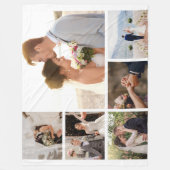 Erstellen Sie Ihre eigene 6 FotoCollage Fleecedecke (Vorderseite)