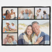 Erstellen Sie Ihre eigene 6 FotoCollage Fleecedecke (Vorderseite (Horizontal))