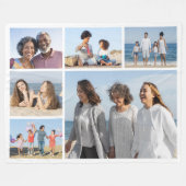 Erstellen Sie Ihre eigene 6 FotoCollage Fleecedecke (Vorderseite (Horizontal))