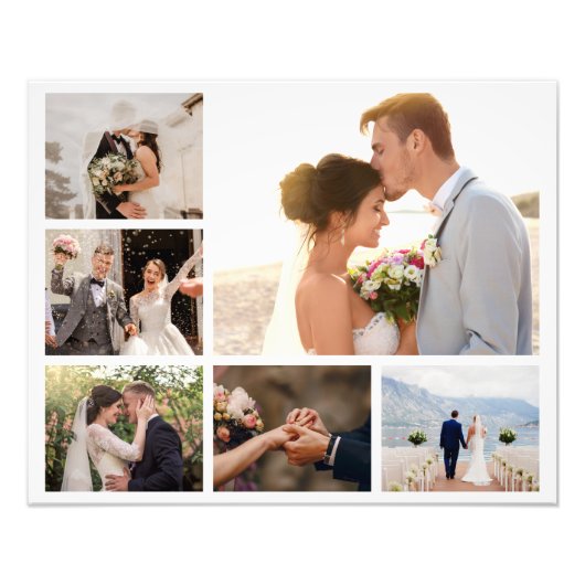 Erstellen Sie Ihre eigene 6 FotoCollage Fotodruck (Vorne)