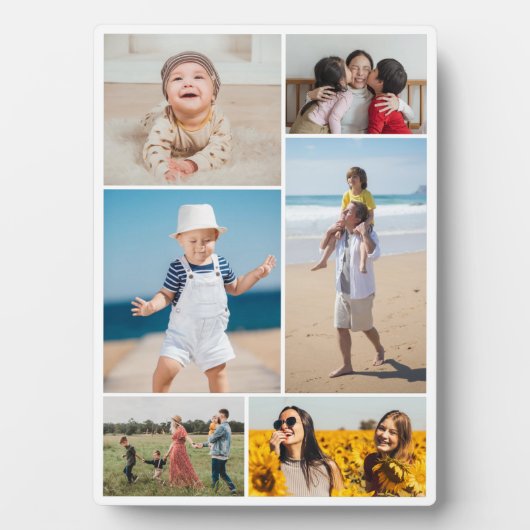 Erstellen Sie Ihre eigene 6 FotoCollage Fotoplatte (Vorderseite)