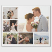 Erstellen Sie Ihre eigene 6 FotoCollage Geschenkpapier (Flach)