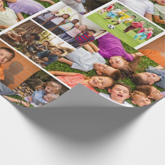 Erstellen Sie Ihre eigene 6 FotoCollage Geschenkpapier (Ecke)