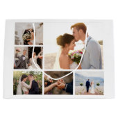 Erstellen Sie Ihre eigene 6 FotoCollage Große Geschenktüte (Vorderseite)