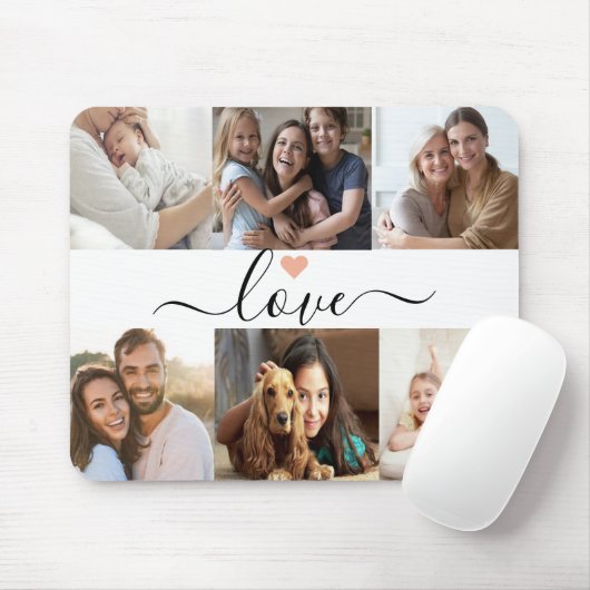 Erstellen Sie Ihre eigene 6-FotoCollage individuel Mousepad (Mit Mouse)