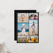 Erstellen Sie Ihre eigene 6 FotoCollage Karte (Vorderseite/Rückseite Beispiel)