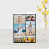 Erstellen Sie Ihre eigene 6 FotoCollage Karte (Gelbe Blume)