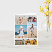 Erstellen Sie Ihre eigene 6 FotoCollage Karte (Gelbe Blume)