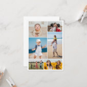 Erstellen Sie Ihre eigene 6 FotoCollage Karte (Vorderseite/Rückseite Beispiel)