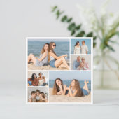Erstellen Sie Ihre eigene 6 FotoCollage Karte (Stehend Vorderseite)