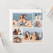 Erstellen Sie Ihre eigene 6 FotoCollage Karte (Vorderseite/Rückseite Beispiel)