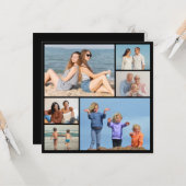 Erstellen Sie Ihre eigene 6 FotoCollage Karte (Vorderseite/Rückseite Beispiel)