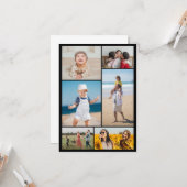 Erstellen Sie Ihre eigene 6 FotoCollage Karte (Vorderseite/Rückseite Beispiel)