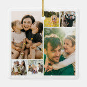 Erstellen Sie Ihre eigene 6 FotoCollage Keramikornament (Rückseite)