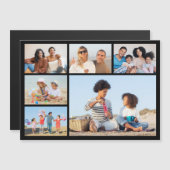 Erstellen Sie Ihre eigene 6 Fotocollage Magnetkart Magnetkarte (Vorne/Hinten)