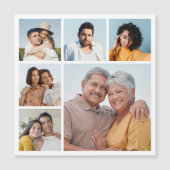 Erstellen Sie Ihre eigene 6 Fotocollage Magnetkart Magnetkarte (Vorderseite)