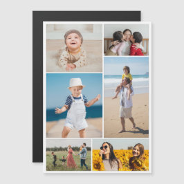 Erstellen Sie Ihre eigene 6 Fotocollage Magnetkart Magnetkarte