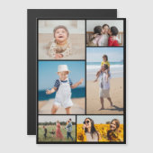 Erstellen Sie Ihre eigene 6 Fotocollage Magnetkart Magnetkarte (Vorne/Hinten)